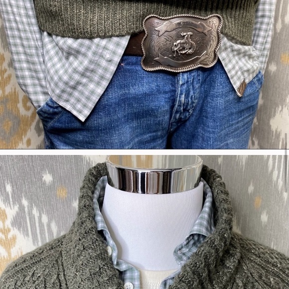 Ralph Lauren polo cableknit sweater large - Picture 14 of 16